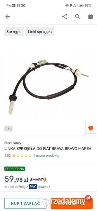 Linka sprzęgła fiat Marea osobowe Bielawa