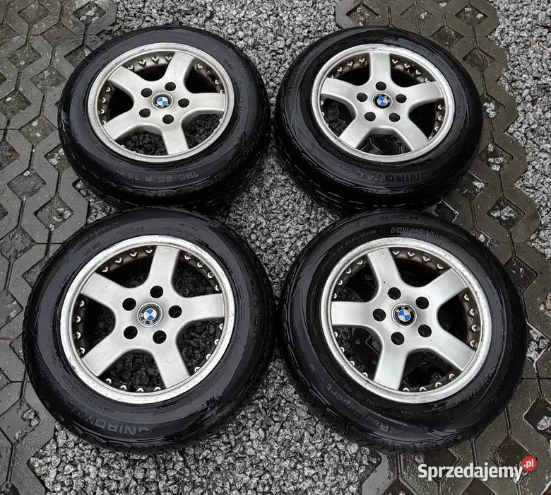 Felgi z rantem BMW 5x120 opony 1956515 E36 E34 Krępiec