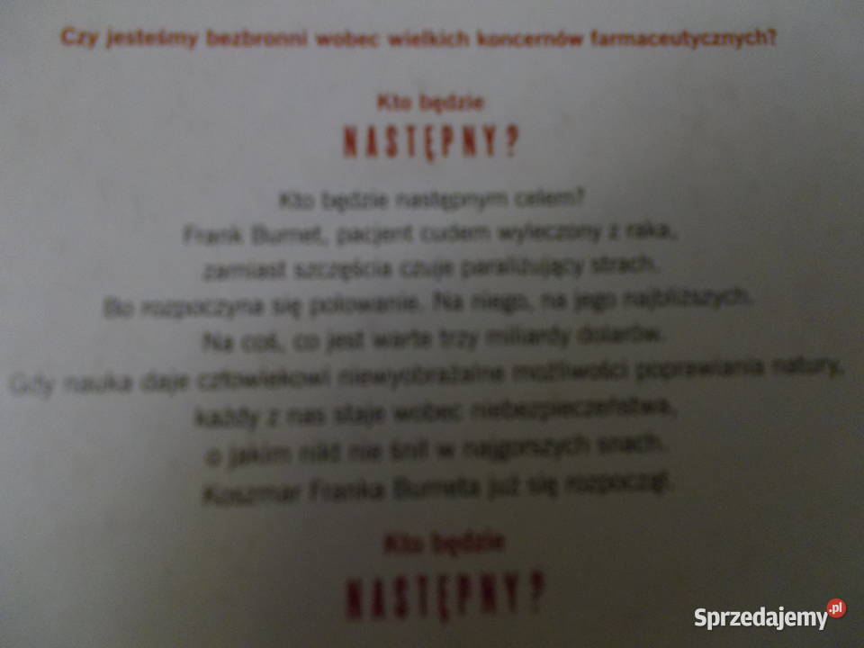 Michael Crichton Następny Głubczyce