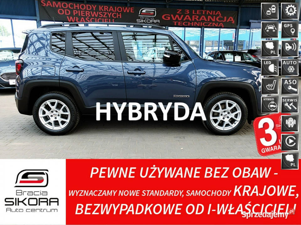 Jeep Renegade 15 130 HYBRYDA Limited AUTOMAT gniazdo AUX Motoryzacja