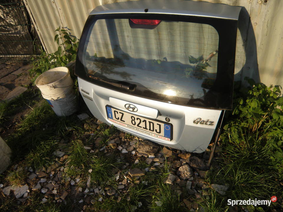 Klapa tylna tył błękitna 2B Hyundai Getz lift Rok produkcji 2005 Kraków