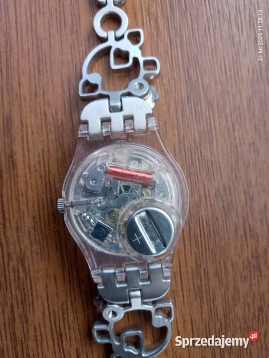 Damski zegarek Swatch Silver Flowers