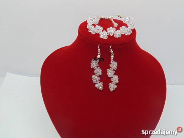 Swarovski bransoleta kolczyki w 50 małopolskie