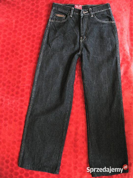 Spodnie czarne jeans męskie W 27 L30 pas 74 Siedlce sprzedam