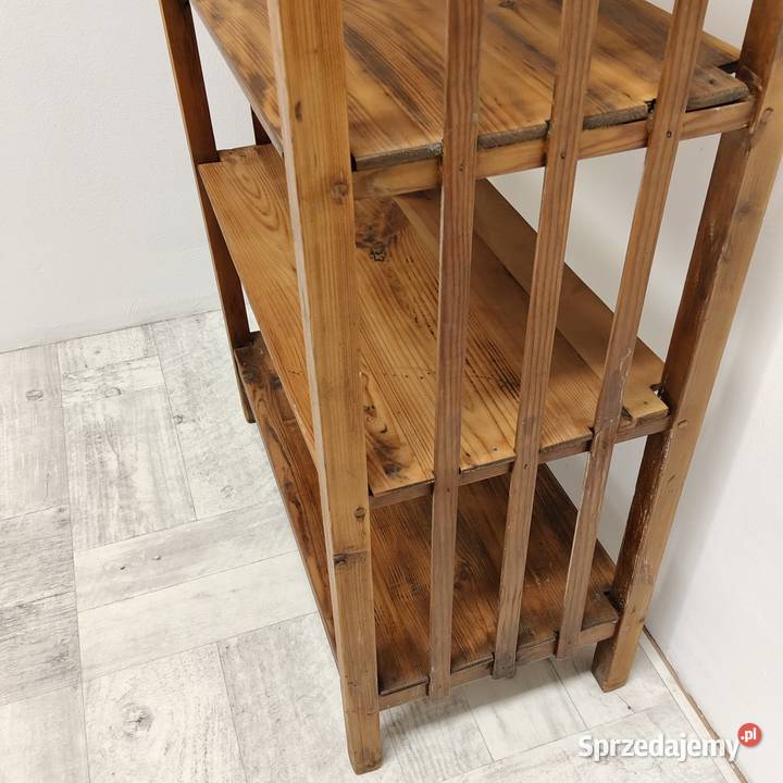 etażerka wysoka półka drewniana vintage design Półki Radomsko