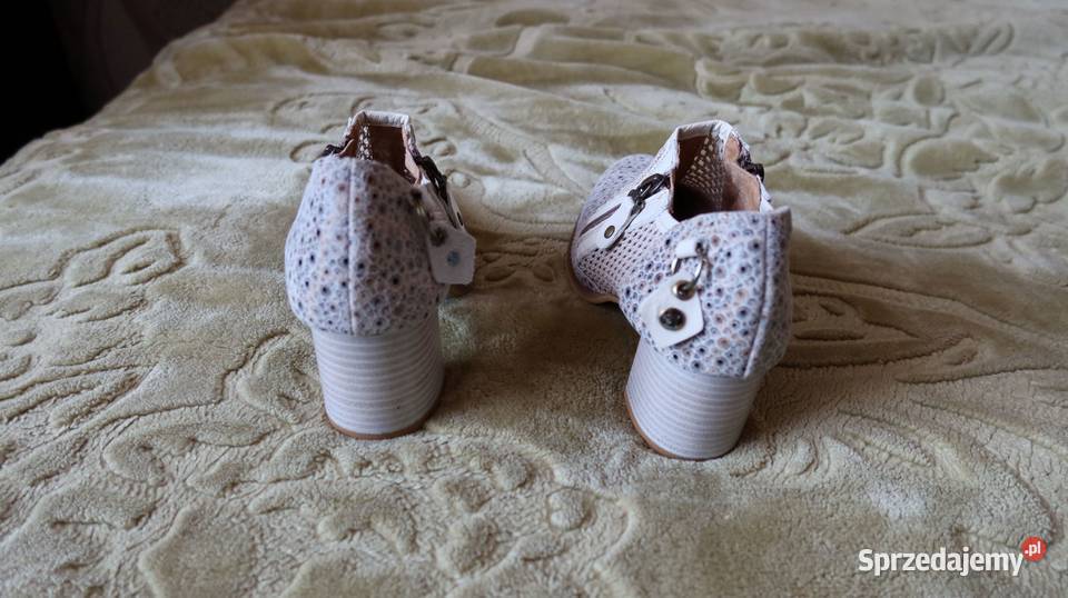 Botki Ażurowe Damskie Skórzane Maciejka 37 Nowe 24.5cm Ziębice
