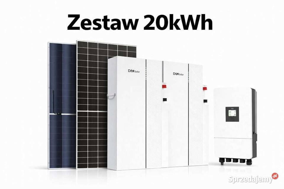 Zestaw budżetowy 20kWh LV panele inwerter 3 fazy