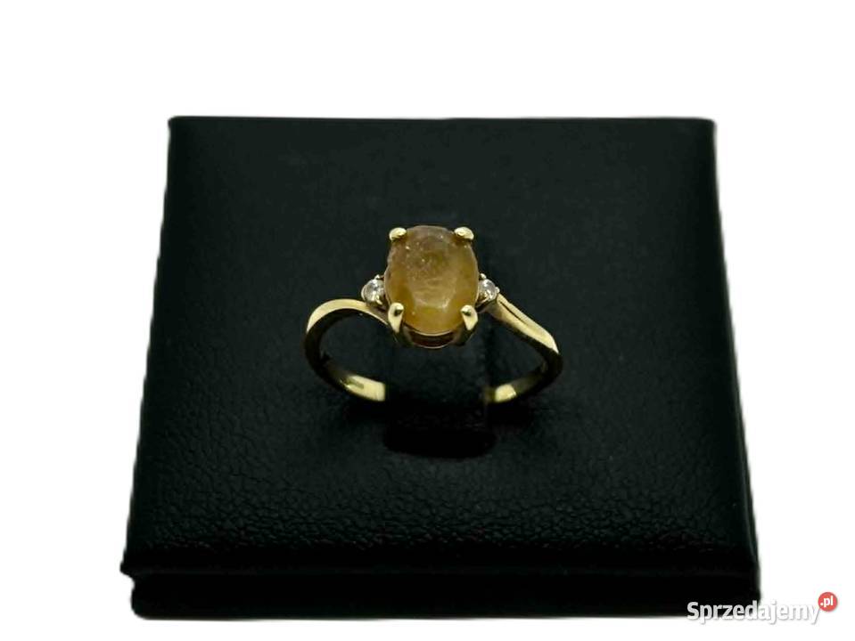 Złoty pierscionek pr 375 136g R9