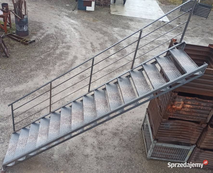 Schody metalowe wejście na wysokość 3m lubelskie Elżbieta