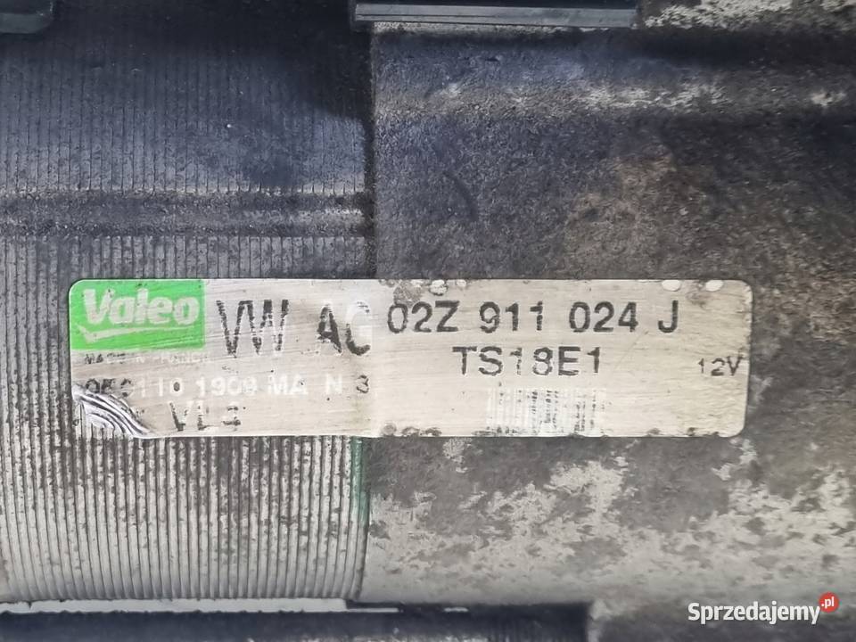 ROZRUSZNIK VW Golf V 19 TDI valeo 02Z911024J Rudka