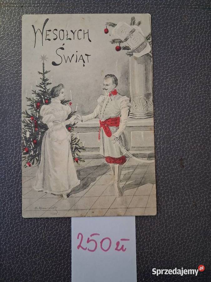 Stara pocztowka boże Narodzenie 1906r Pocztówki i karty telefoniczne Antyki, Sztuka, Kolekcje Hrubieszów