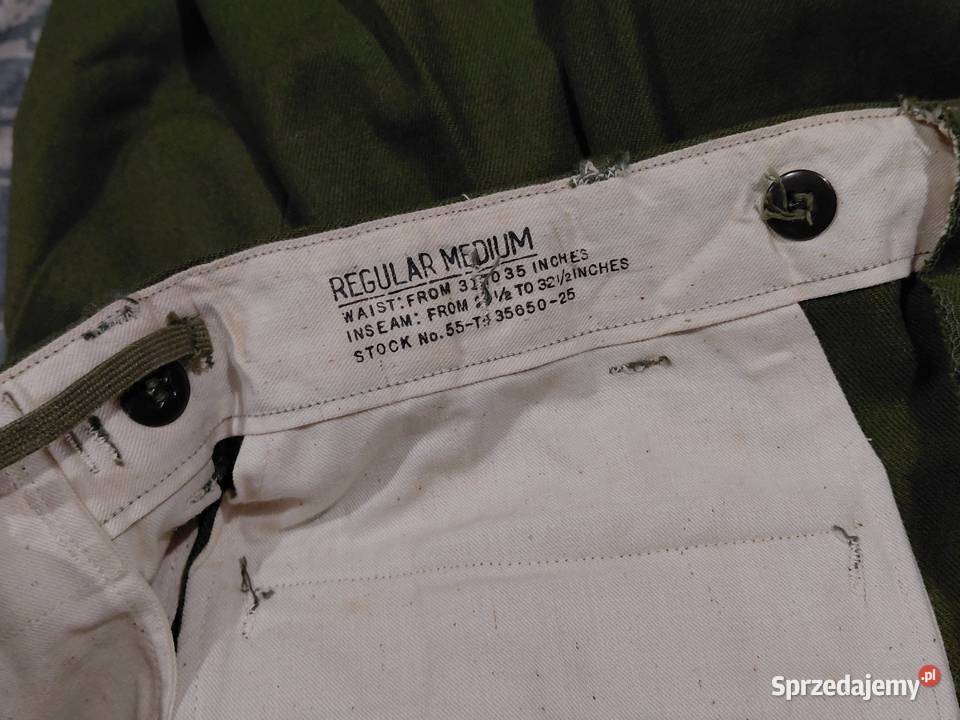 Spodnie wełniane Us Army M1951 Medium regular dolnośląskie Wrocław