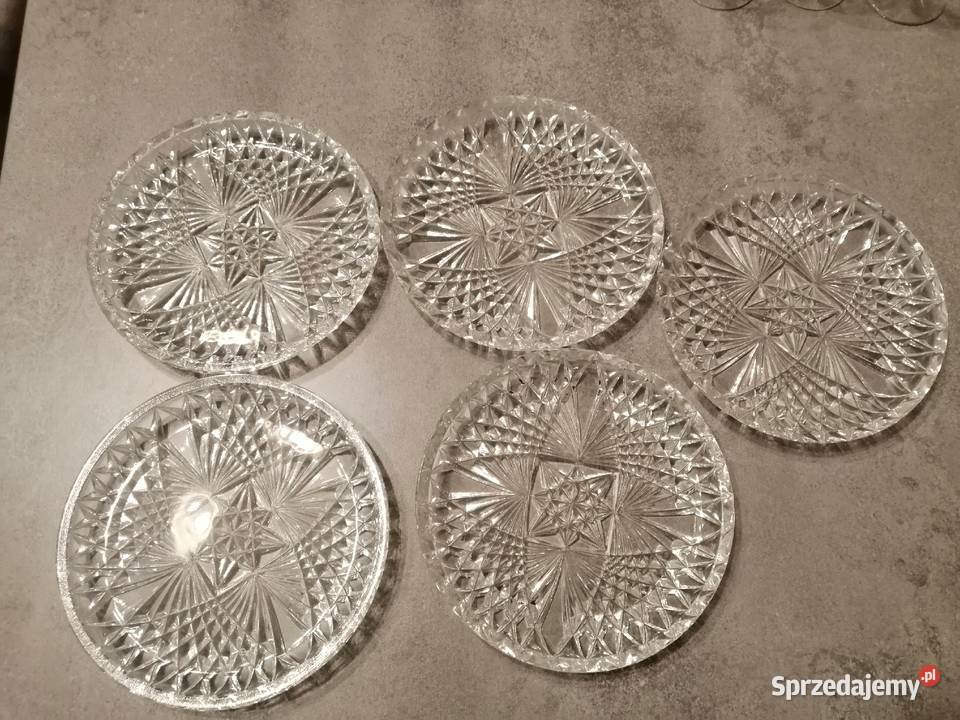 Kryształy popielnice bombonierka talerzyki Chorzów
