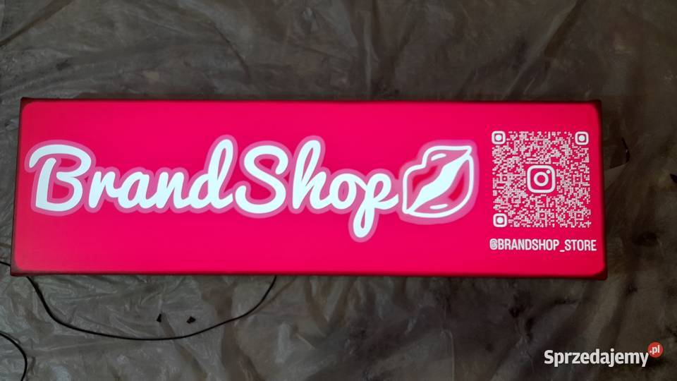 Reklamowy lightbox podświetlany szyld na Usługi reklamowe