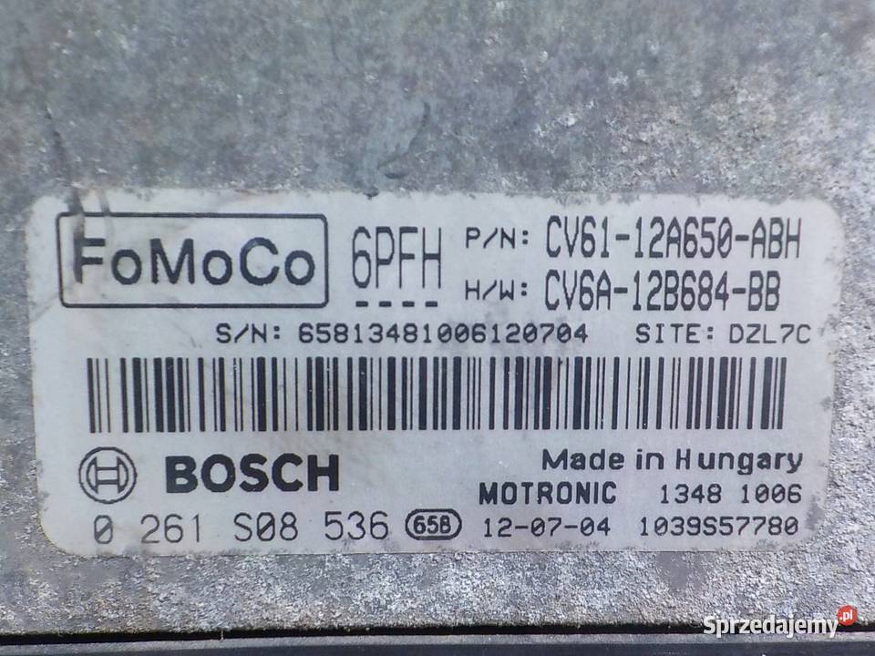FORD FOCUS MK3 12r HB 5D sterownik komputer osobowe Czujniki i sterowniki