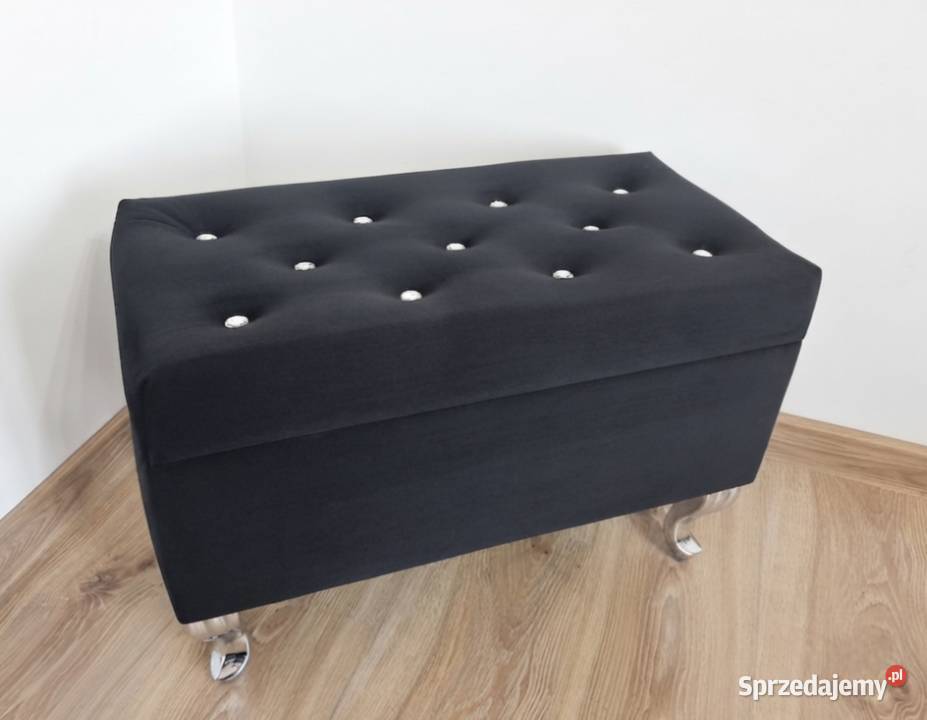 Pufa tapicerowana 60x30 otwierana glamour do małopolskie Stronie