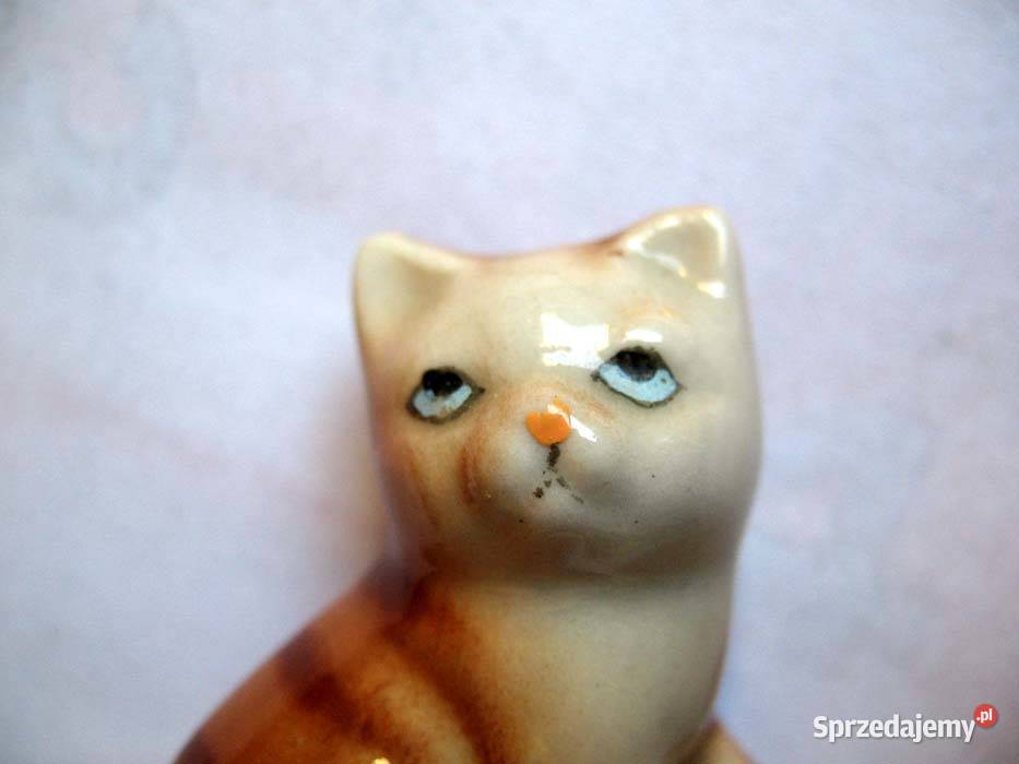 Kot rudy uroczy kotek Figurka porcelana 35 x 35 Siedlce