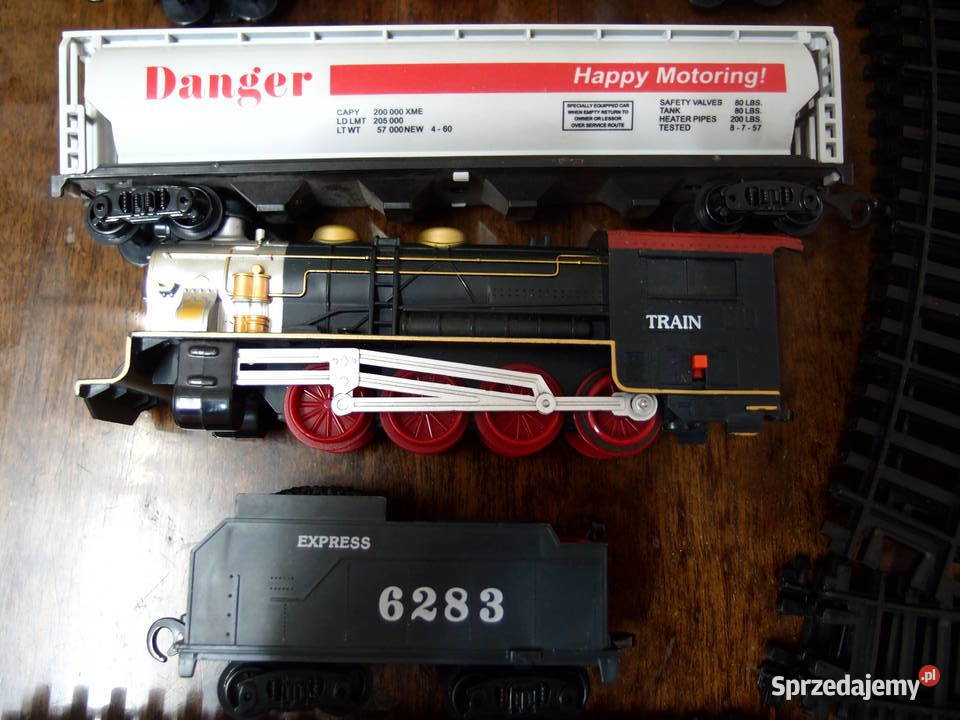 Kolejka elektryczna z trzema wagonami towarowymi Łódź sprzedam