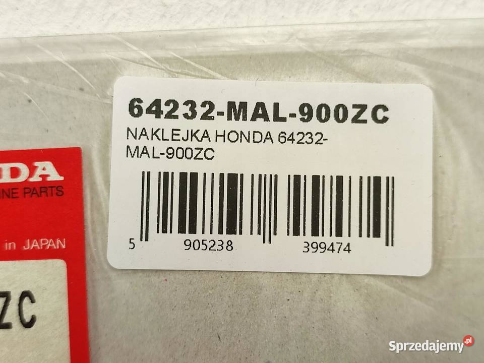 NAKLEJKA 600 PRAWY BOCZEK HONDA CBR600F sprzedam