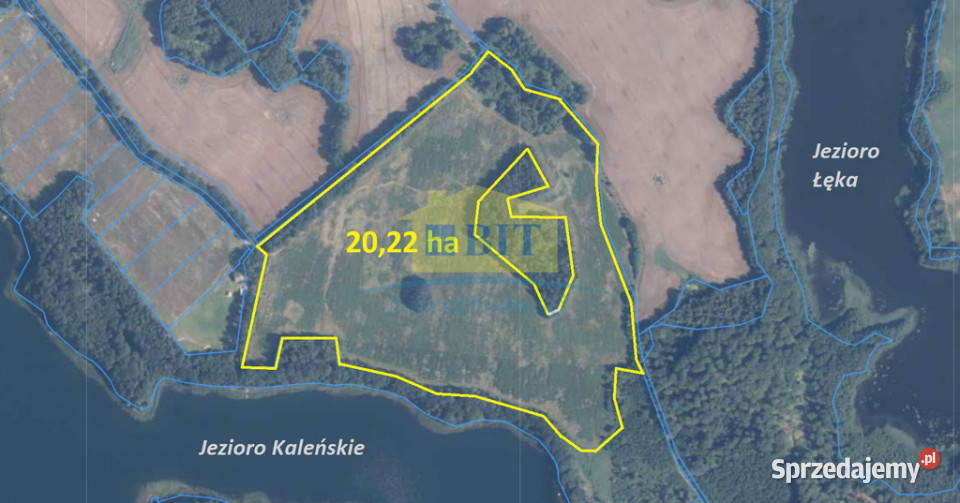 Działka 20ha z dostępem do Jeziora Kaleńskiego polna Żelisławie