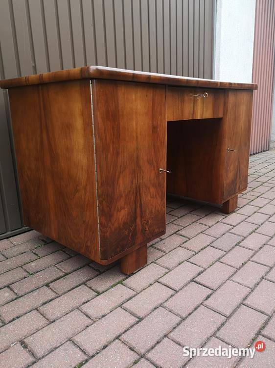 Biurko ARTDECO Orzech Zgrabne Stare Antyk sprzedam