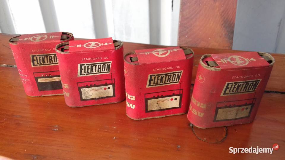 płaska bateria elektron prl vintage