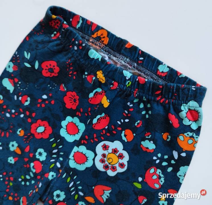 Legginsy getry kwiaty Handmade 8698 śląskie Katowice sprzedam