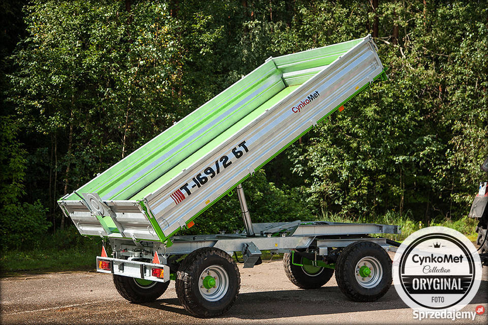 Przyczepa rolnicza dwuosiowa T169 6 T CynkoMet nieuszkodzony Tarnowskie Góry sprzedam