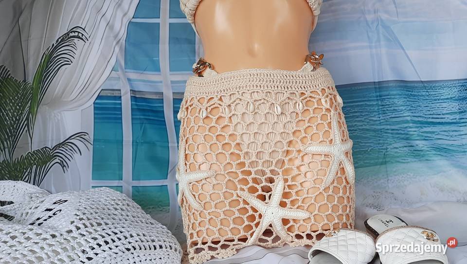 spódniczka mini narzutka na kostium szydełko Rozmiar 42(XL) Warszawa sprzedam