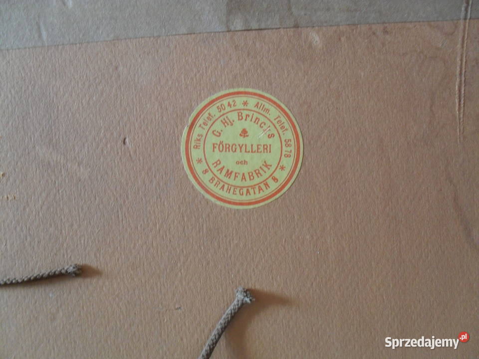 Przedwojenna Rama ze starym Zdjęciem Duża mazowieckie Warszawa