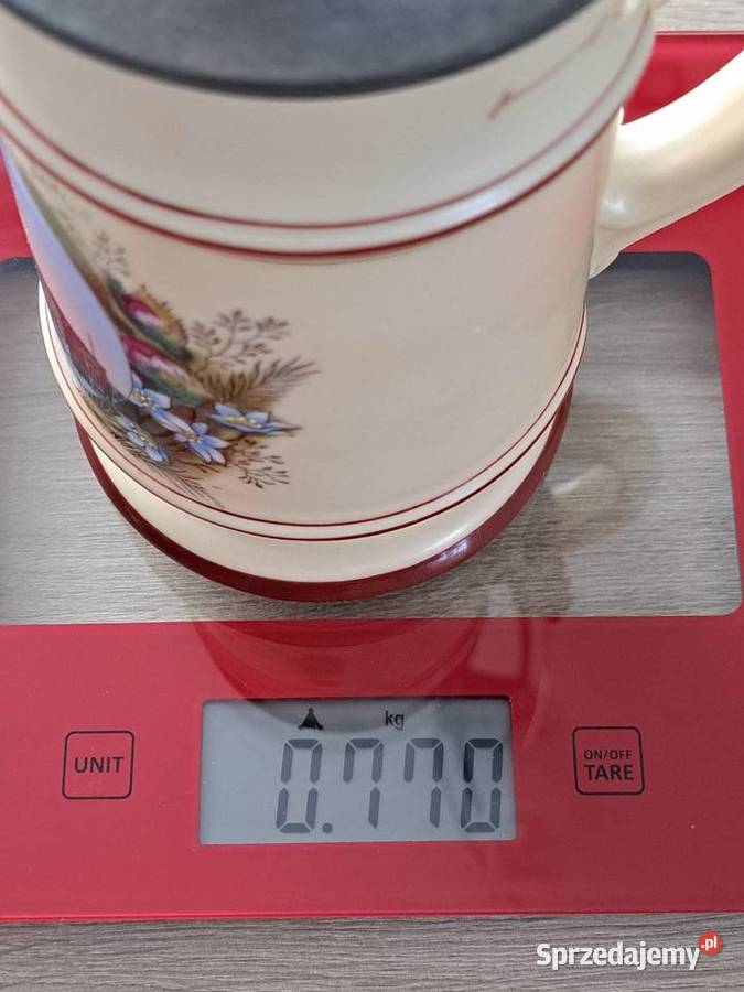 Stary Ceramiczny Kufel do Piwa pół litrowy z mazowieckie Radom sprzedam