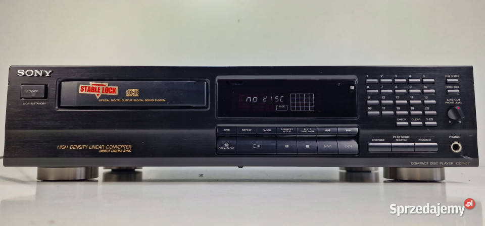 Sony odtwarzacz kompaktowy CD player CDP 511