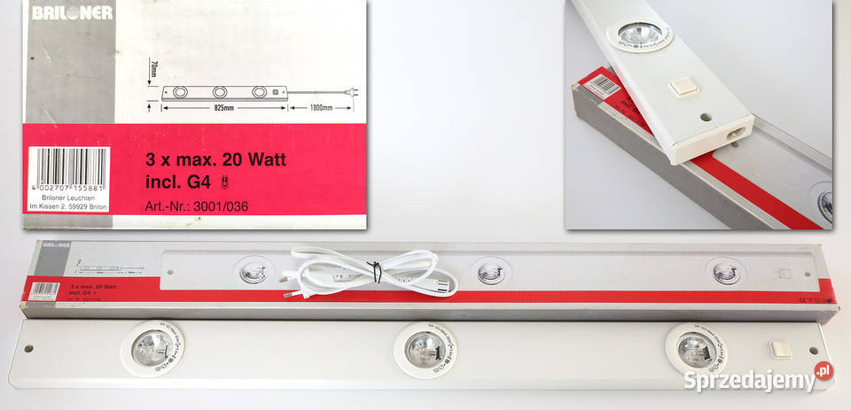 Lampa meblowa podszafkowa Briloner 573 biały