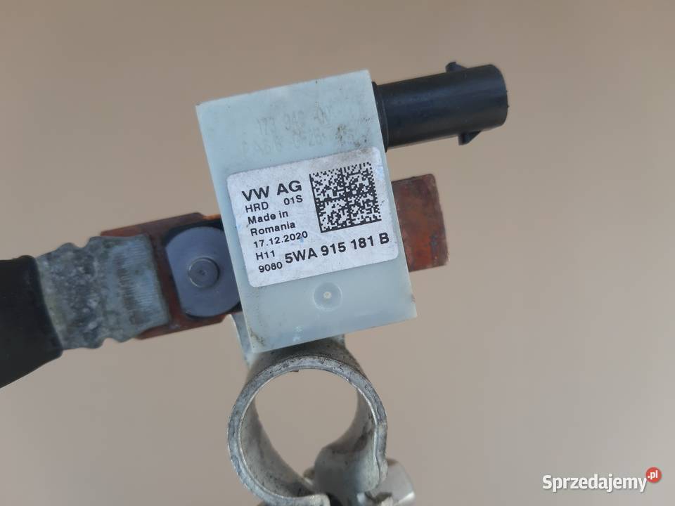 VW PRZEWÓD KABEL KLEMA MINUSOWA MODUŁ 5WA915181 Trzciel