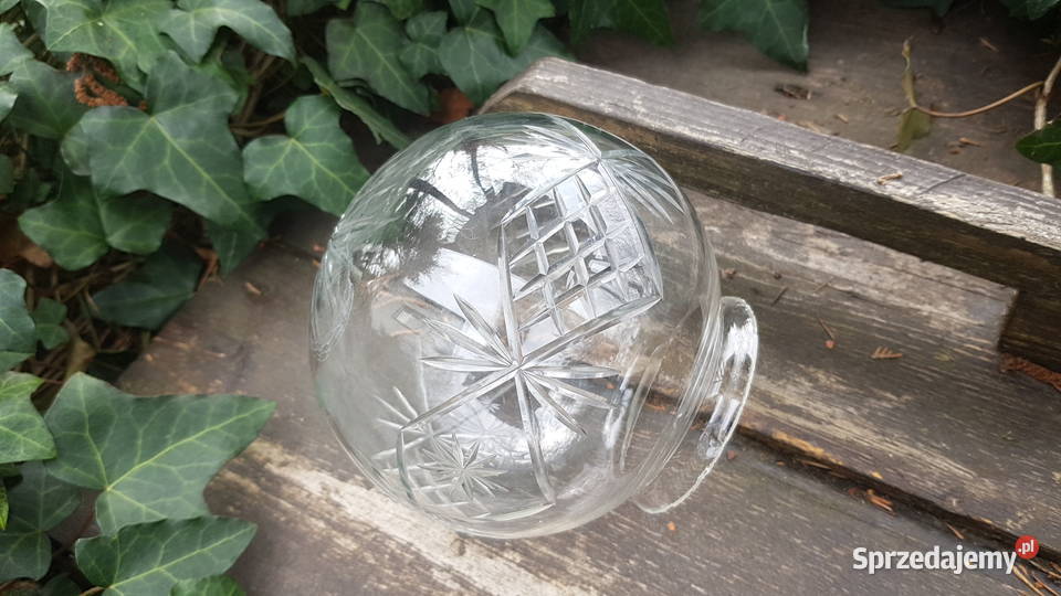 Stary kryształowy klosz do lampy Myszków