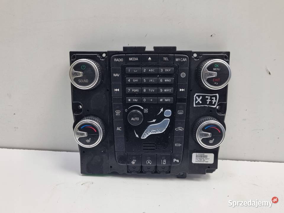 PANEL KLIMATYZACJI Volvo S60 II V60 I XC60 I osobowe Rudka