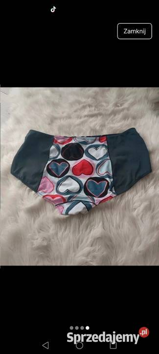 Majtki stroju kąpielowego w serca kolorowe Krosno
