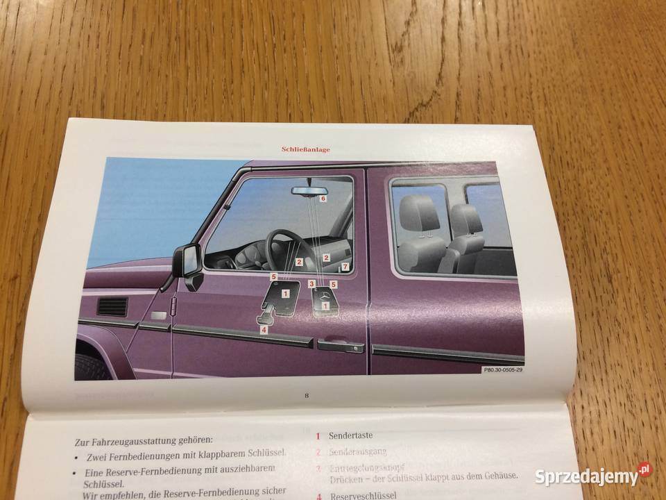 Mercedes G300TD G320 G500 instrukcja obsługi