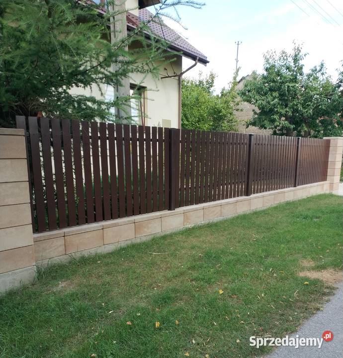 Sztachety metalowe ocynkowane malowane proszkowo