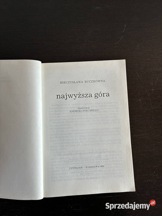 Mieczysława Buczkówna Najwyższa góra Książki dla dzieci Elbląg sprzedam