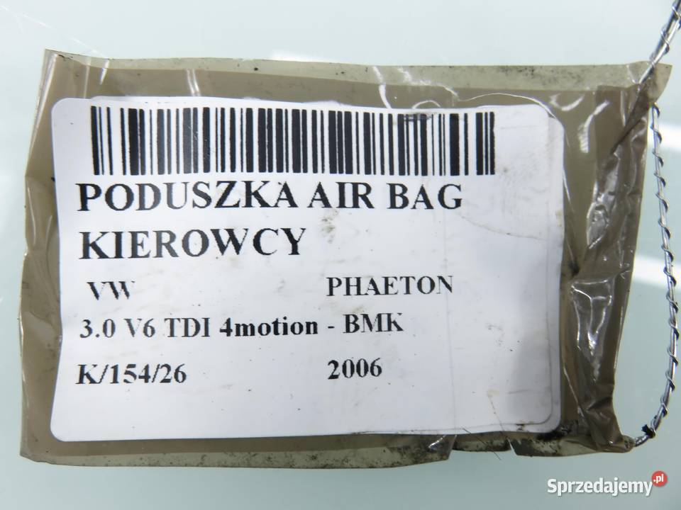PODUSZKA KIEROWCY VW PHAETON 3D0880201BM