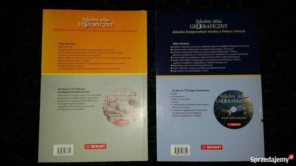 Szkolny atlas historyczny i geograficzny Demart Rok wydania 2012 Pozostałe