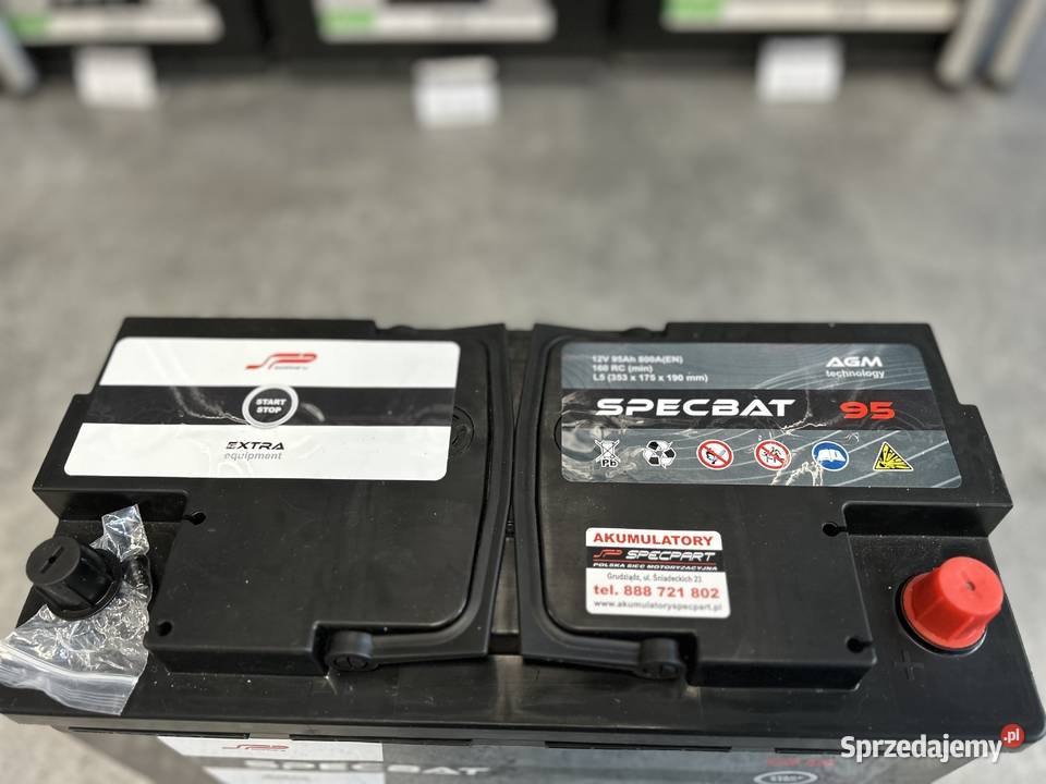 Akumulator SPECBAT AGM 95Ah 800A GRUDZIĄDZ osobowe Pozostałe Grudziądz