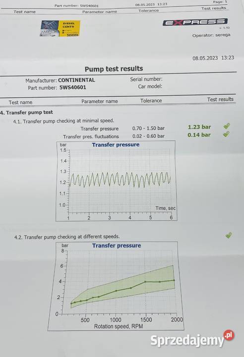 Regenerowana Pompa 03L130755E Siemens Audi Seat Części samochodowe Karczów
