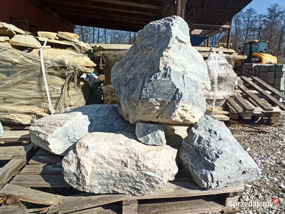 Głaz Lazurowy Duży Głaz Kamień niebieski skała Oświęcim