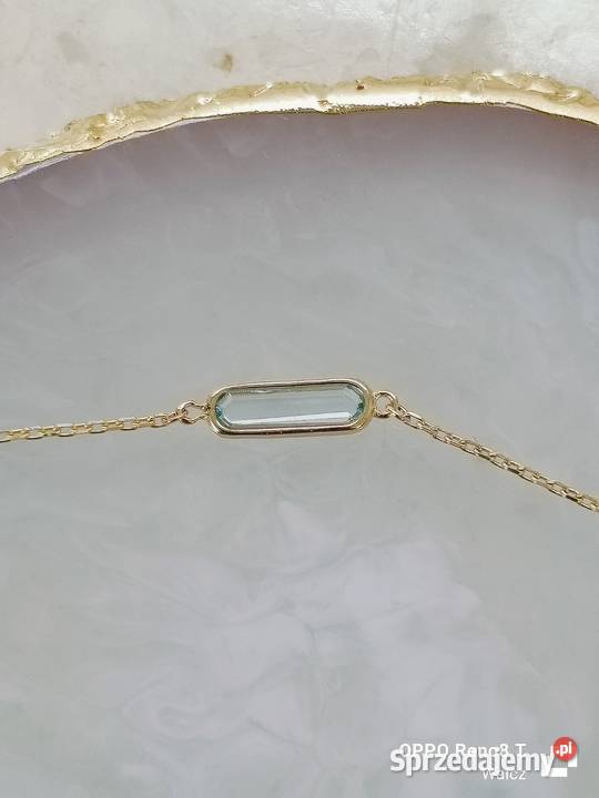 Złota Nowa bransoletka z cyrkonią dł1719pr375 Wałcz