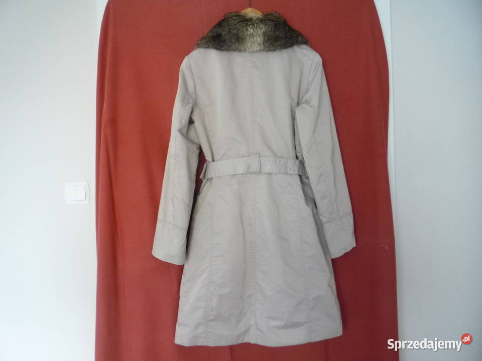Reserved 3638 Beżowy płaszcz przejściowy lekko Szczecin