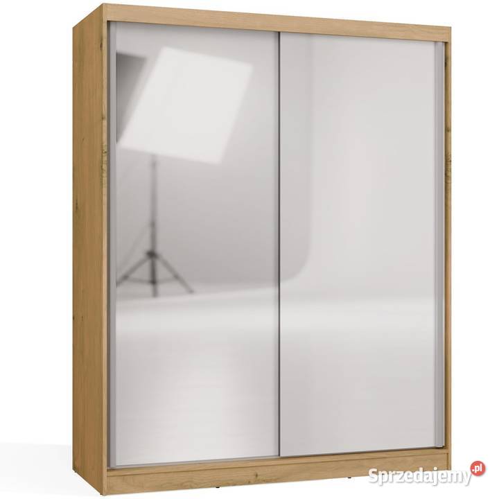Szafa przesuwna IGA 160 2 lustra dąb artisan opolskie