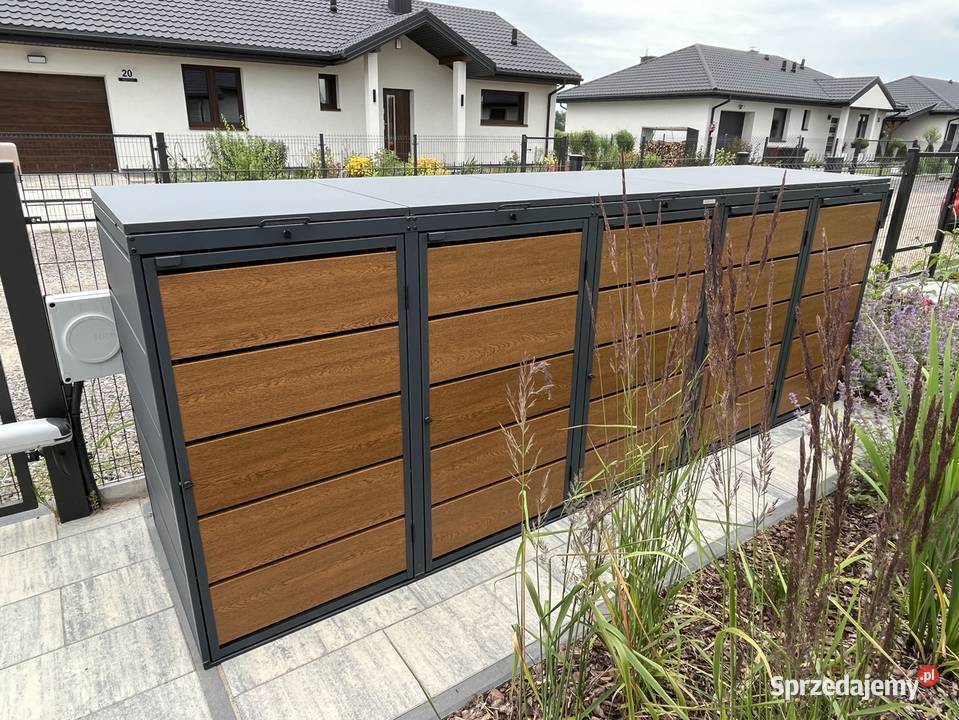 Zabudowa na kosze Obudowa koszy na śmieci Osłona Szczecin