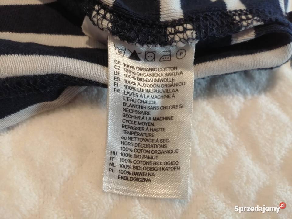 Bluzka długi rękaw chłopięca pasy 110116 HM Bluzki, koszulki i kaftaniki